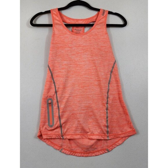 Reebok Tops - Reebok Womens XS Pink Gray Round Neck Sleeveless Racerback Athletic Tank Top
